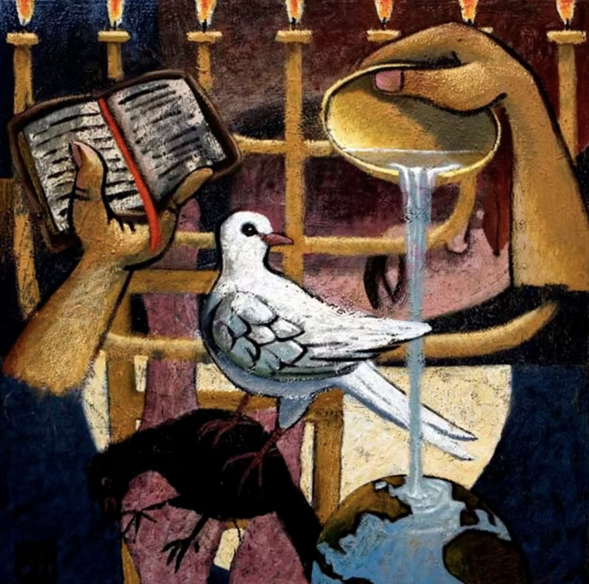 Go, Teach and Baptize - oil on canvas