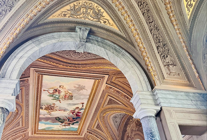 ceiling painting in Rome
