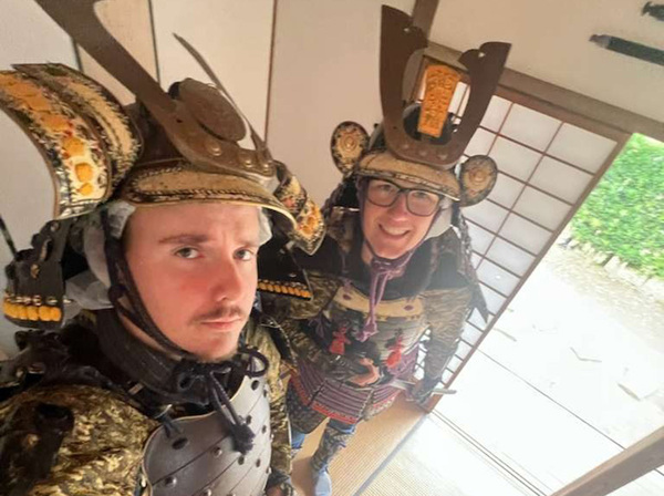 Biola students dressed in Samurai gear