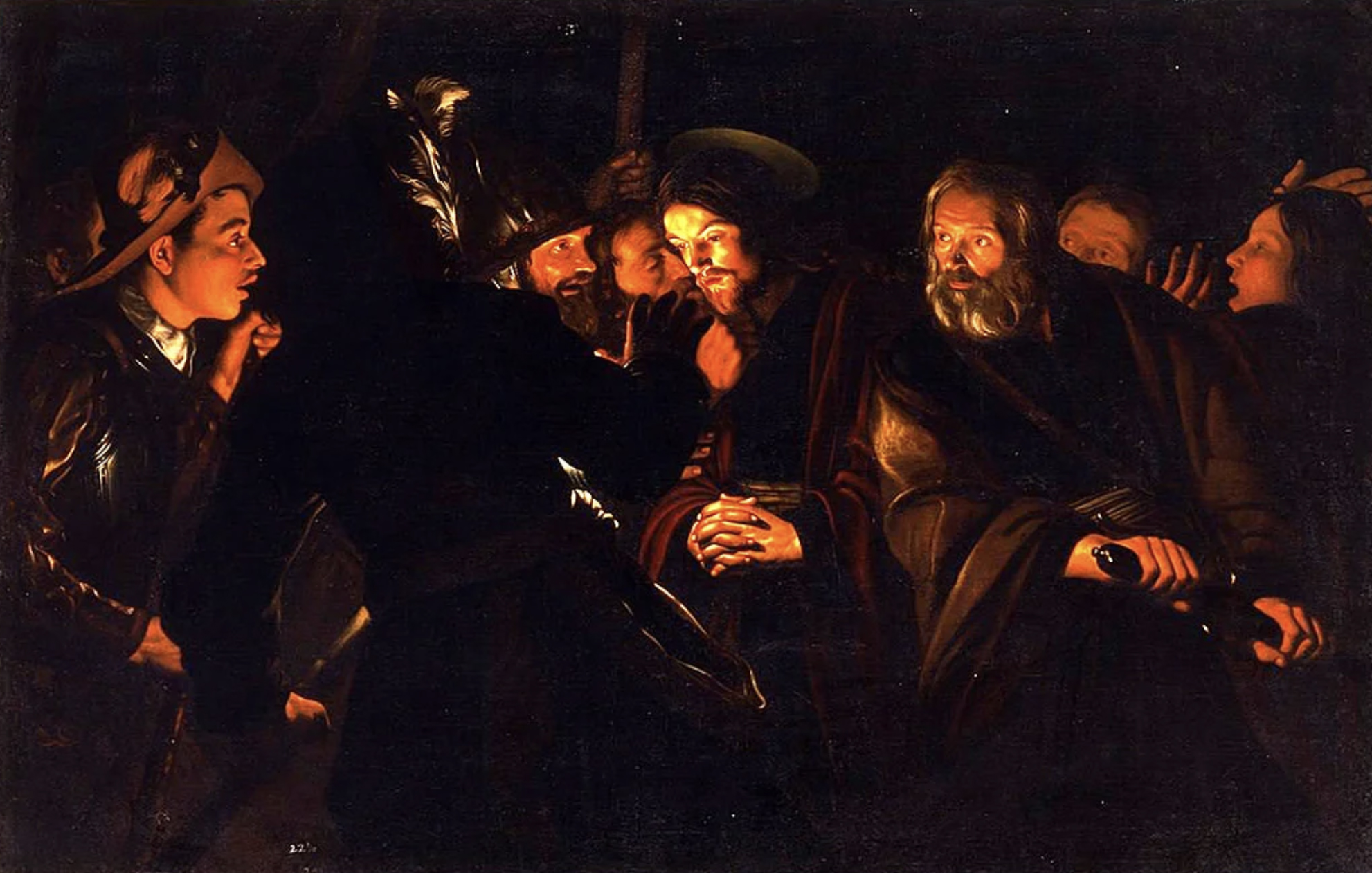 The Arrest of Jesus - oil on canvas