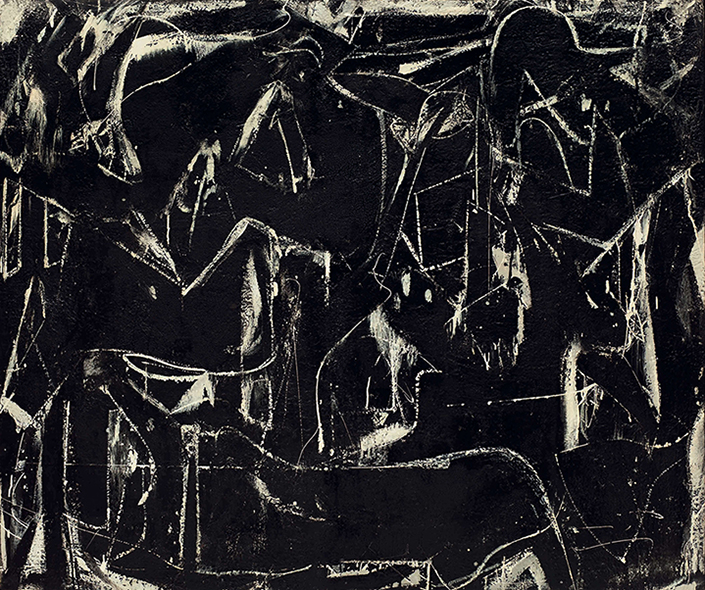 Dark Pond deKooning