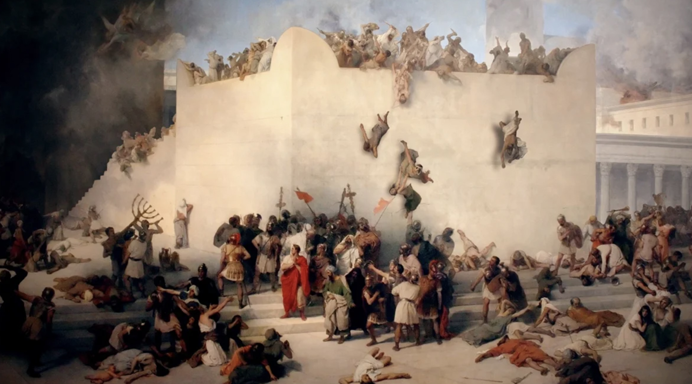 The Destruction of the Temple of Jerusalem - oil on canvas