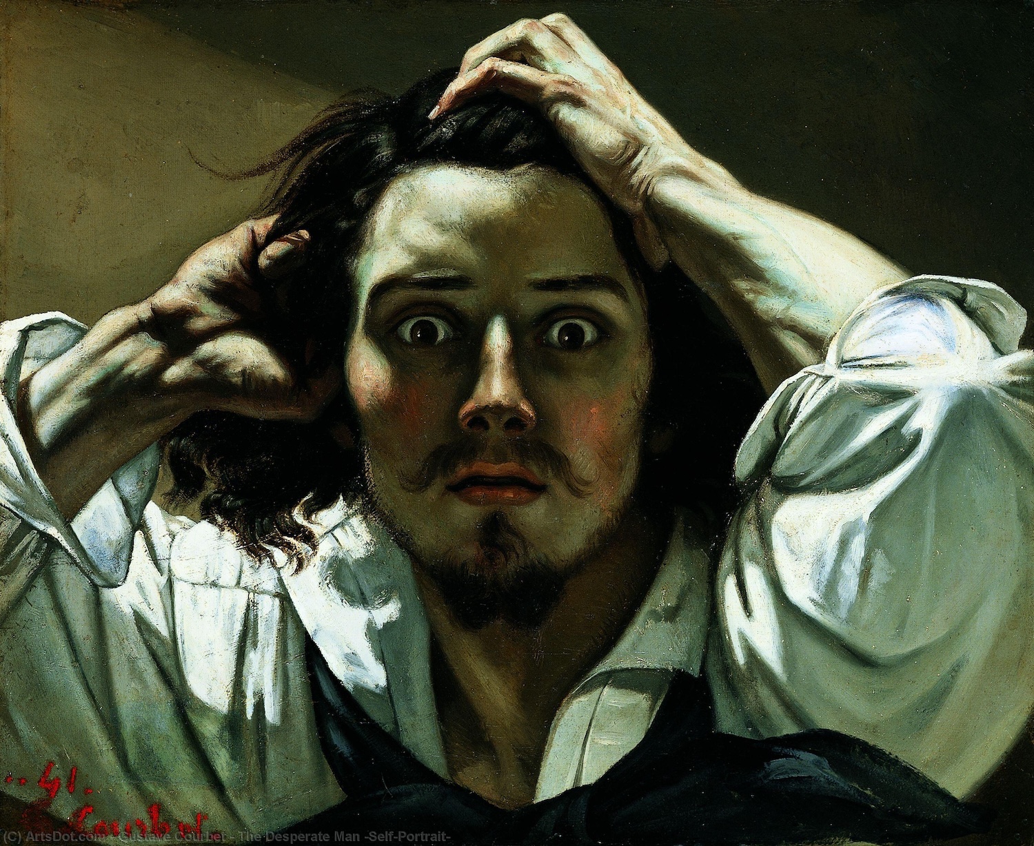 The Desperate Man (Le Désespéré)  - oil on canvas
