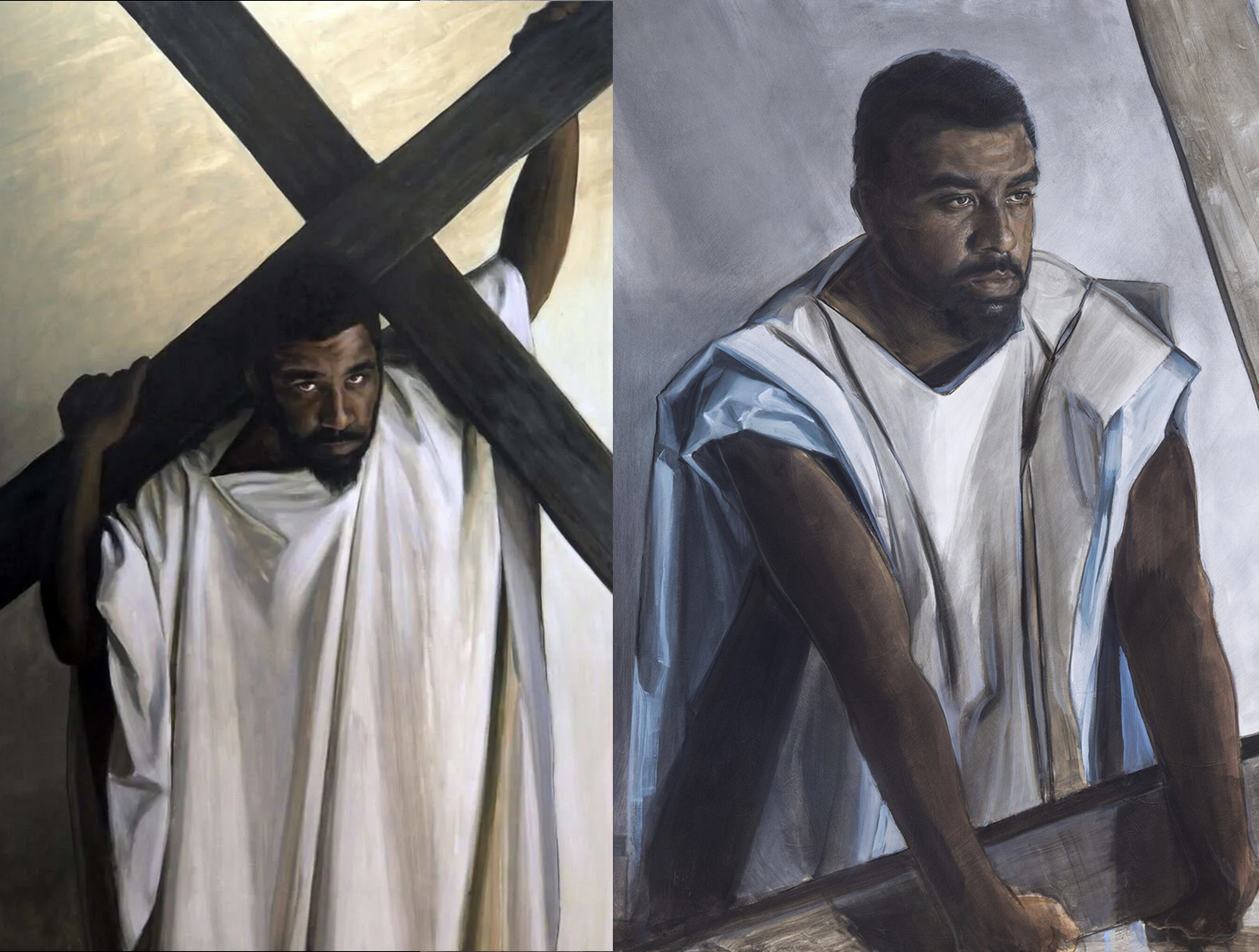 Simeon of Cyrene—Take Up Your Cross - two images