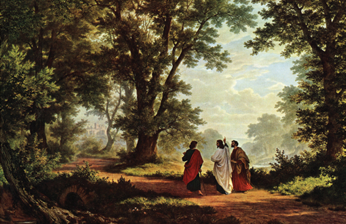 Road to Emmaus - oil on canvas