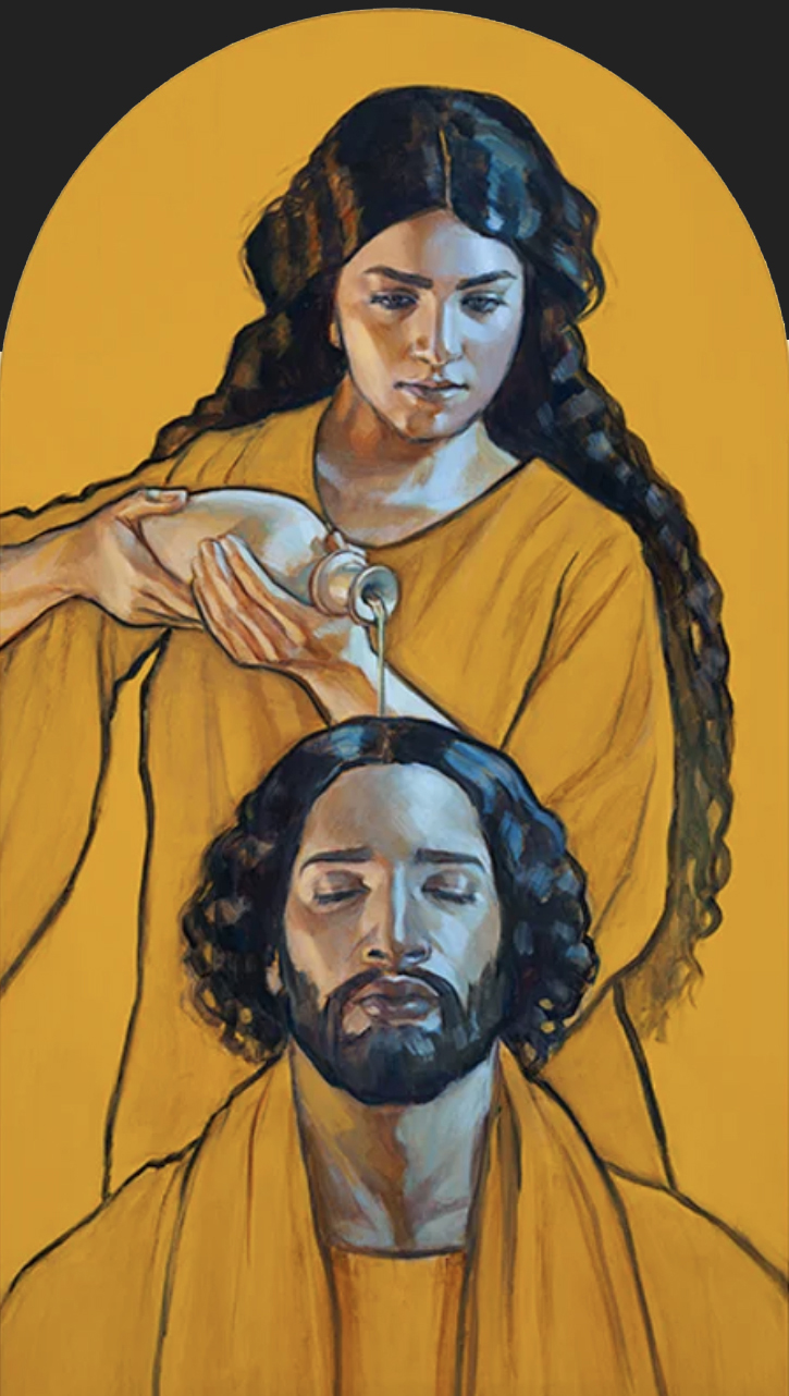 Anointing for Burial - oil on canvas