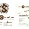 graphic design pieces for Caffe Santoro